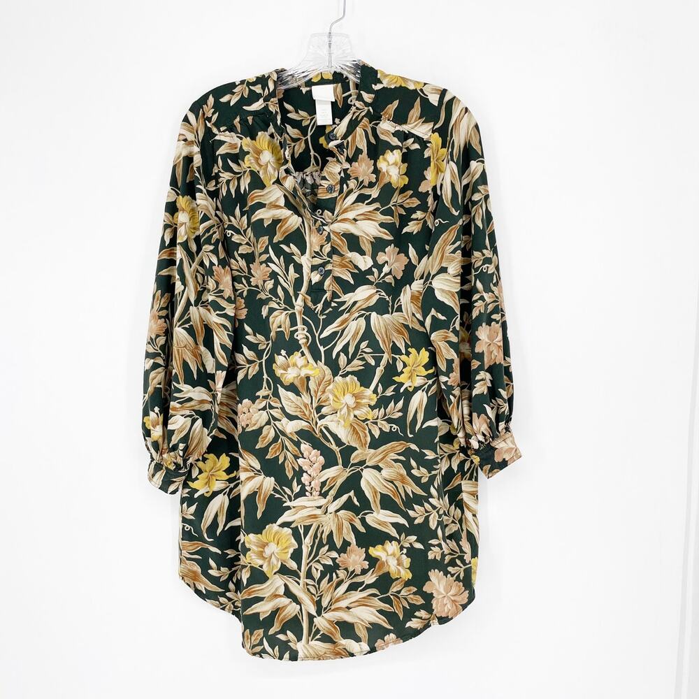 H&M Long Sleeve Floral Dress Size 6